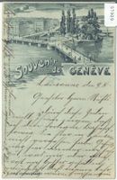Souvenir de Geneve - Litho 1898