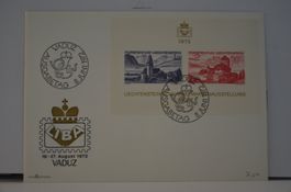 Fürstentum Liechtenstein FDC FL 08.06.1972 Vaduz