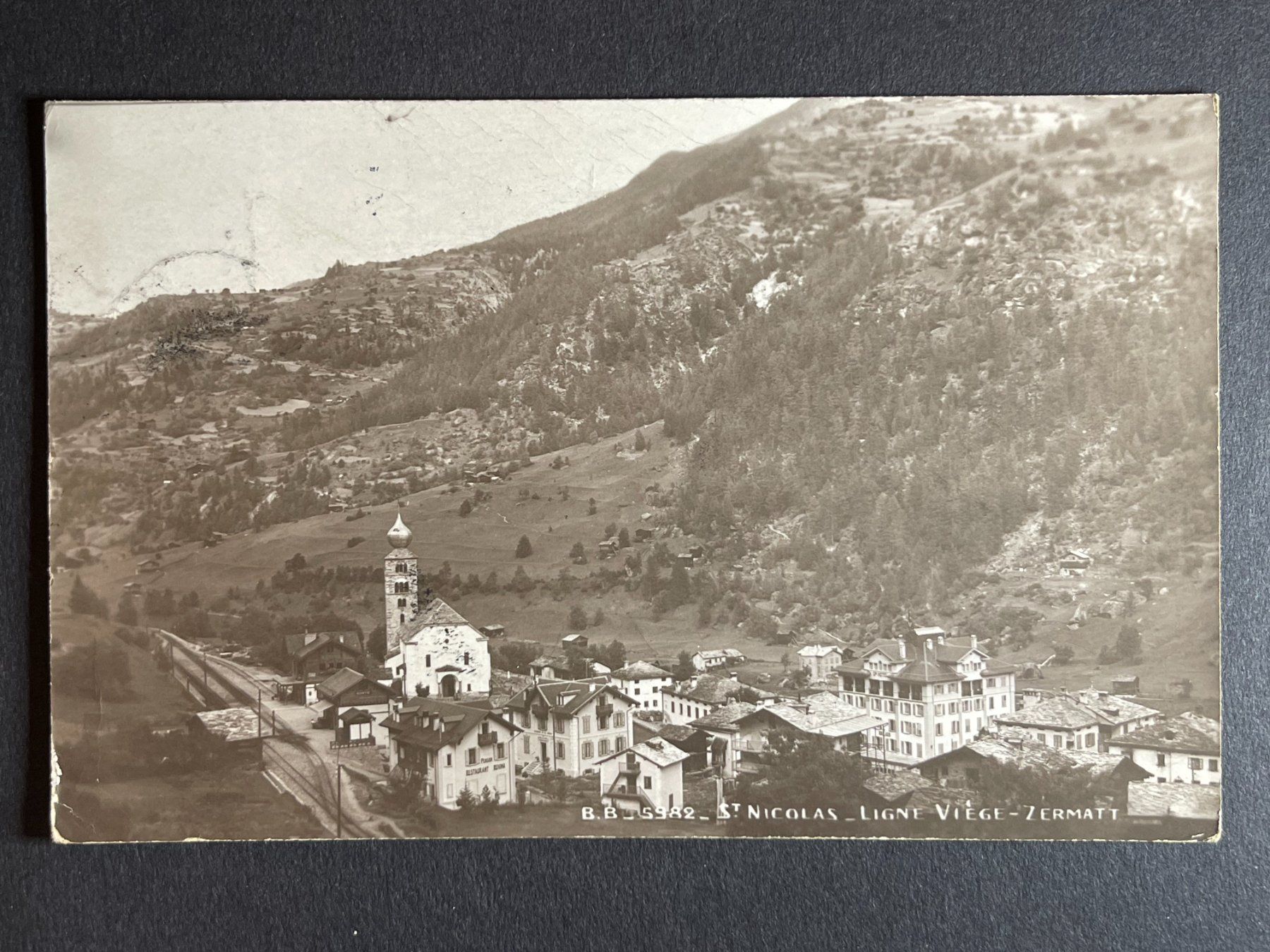 Cartoline postali: St. Niklaus - 1916 – Usato da Steg VS venduto da _vinci_