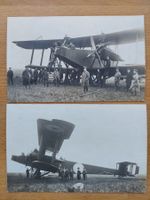 2 Echtfotokarten Flugzeug Bomber Erster Weltkrieg