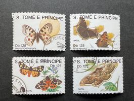 St. Tomé e Principe Schmetterlinge 1991   gest. (E1267)