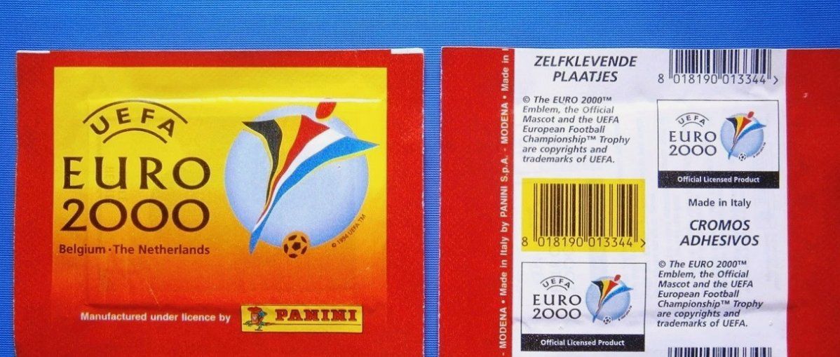Panini Carte collezionabili: 2000 panini euro 2000  seltene tüte gelbem barcode – Nuovo (secondo la descrizione) da Oberglatt ZH venduto da paninistickersworld
