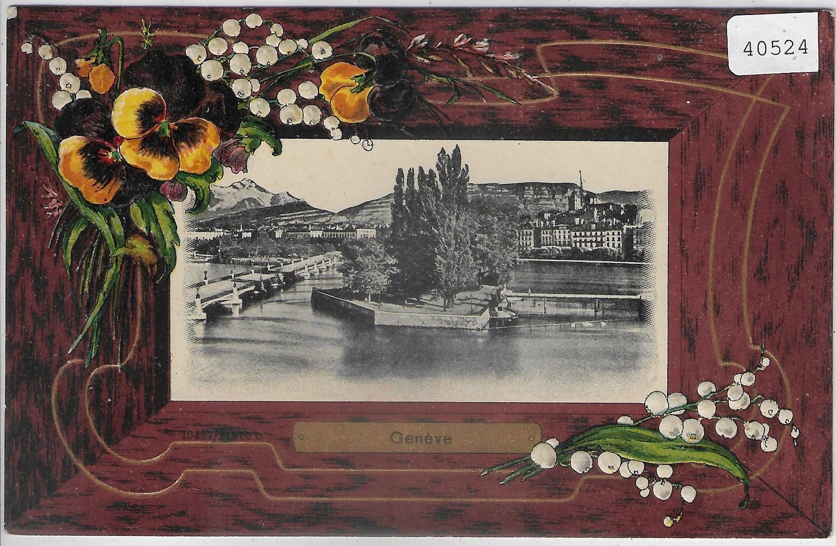 Ansichtskarten: Geneve - Blumen-Litho – Gebraucht aus Ettingen von Kartenplanet