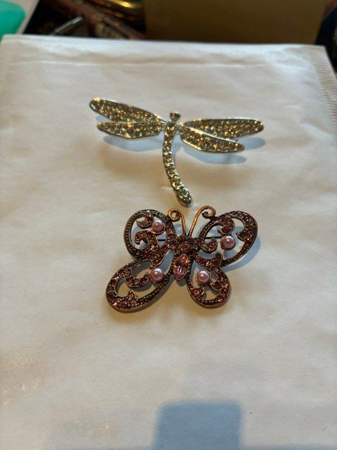 Spille & Fermagli: 2 grande broches - papillons – Usato da Evilard venduto da nenette01 2