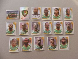 Panini Fussball WM Korea/Jap. 2002 Cameroun 17 Stk. 367-384