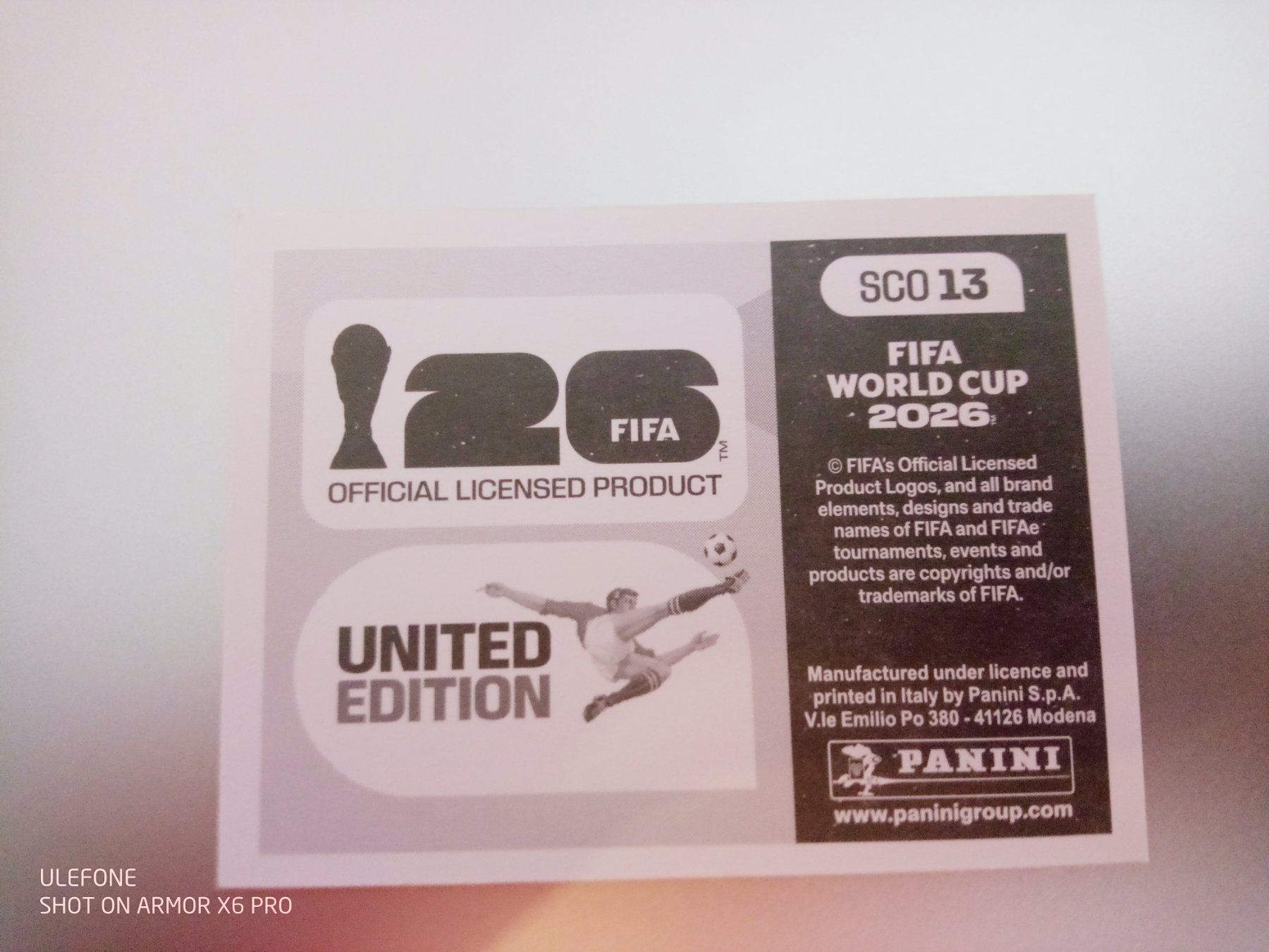 Panini Sammelbilder & Trading cards: Panini FIFA World Cup 2026 SCO 13 – Gebraucht aus Volketswil von Stf801210 1