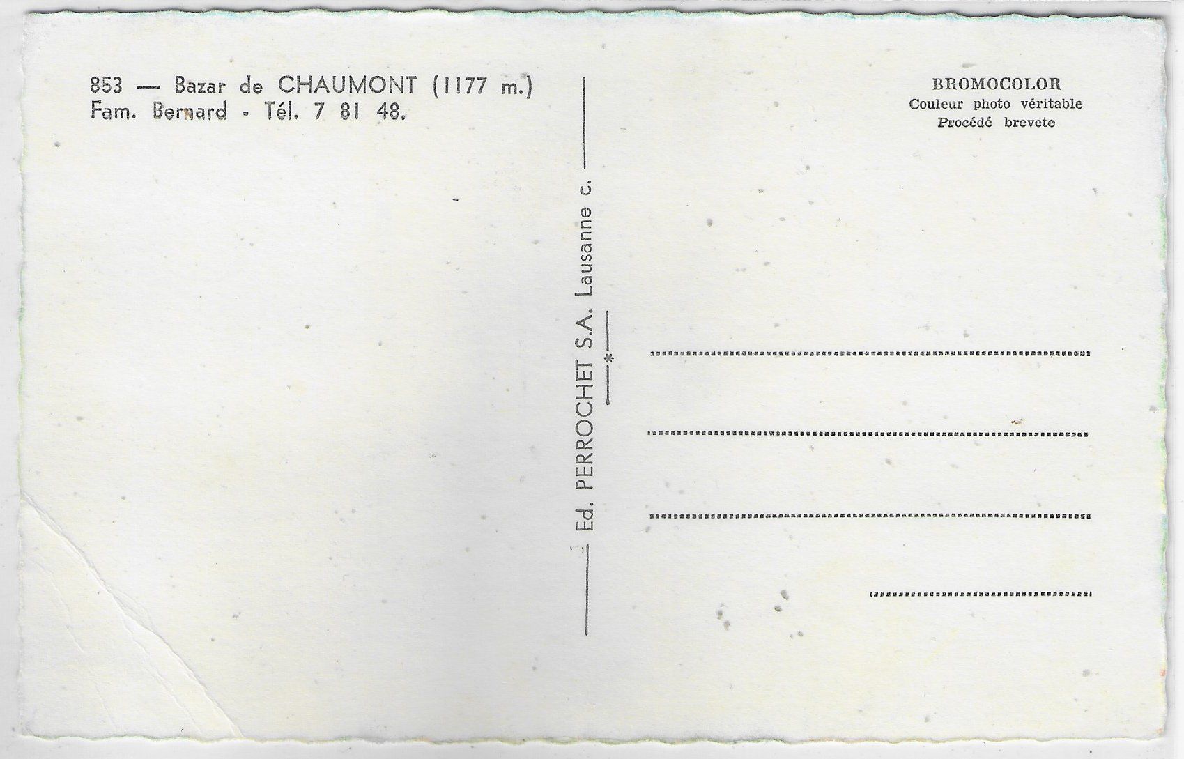 Ansichtskarten: Chaumont s/Neuchatel - Multiview – Defekt aus Ettingen von Kartenplanet 1