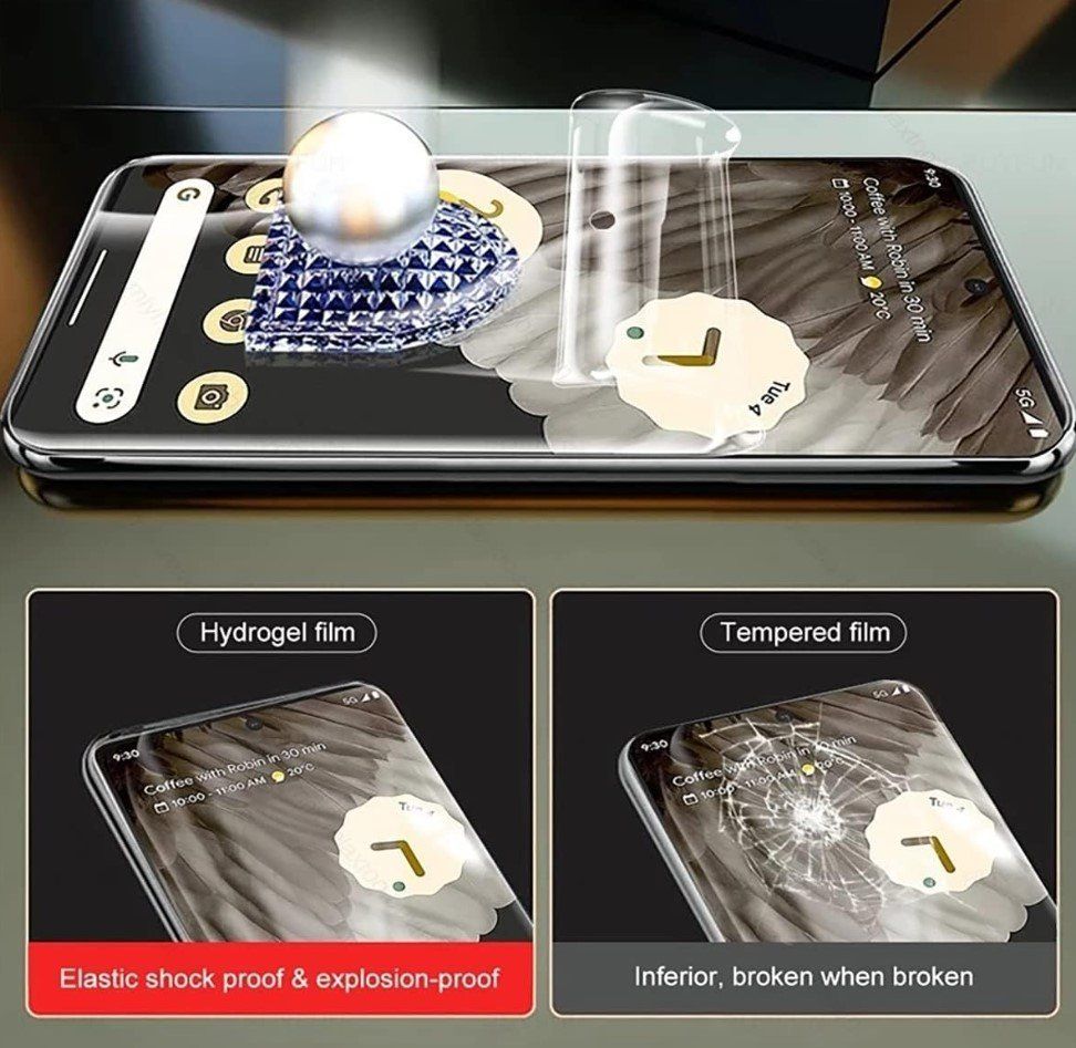 Ritocchi & pellicole di protezione: Google Pixel 7 - Display Schutzfolie Hydrogel Film – Nuovo e nell'imballaggio originale da Rorschacherberg venduto da elektrofreak 1