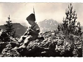 Knaben Natur Berge Trachten Poststempel 1940