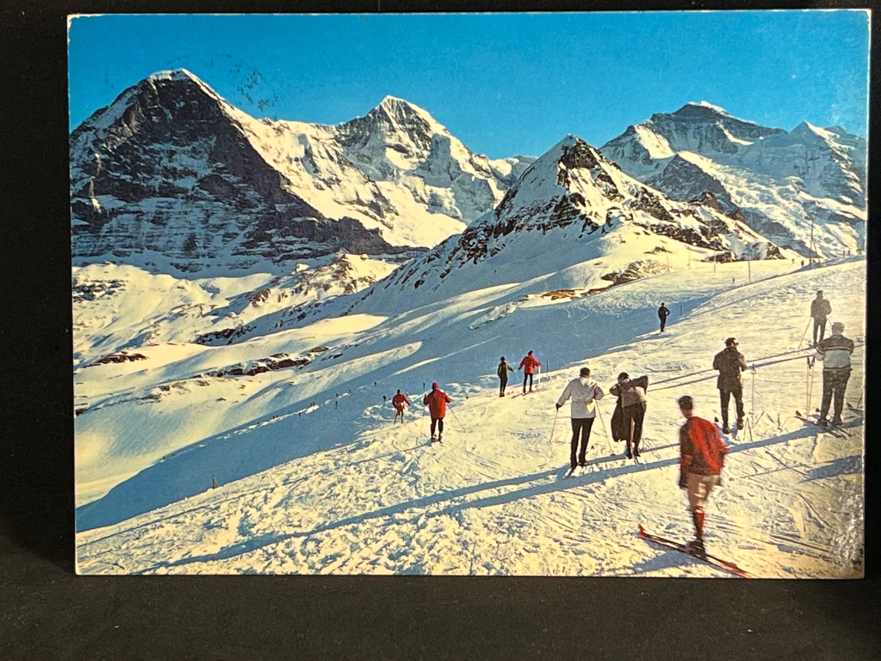Cartes postales: Männlichen 2227m, Eiger, Mönch, Jungfrau – D'occasion à Widnau par Brusi9