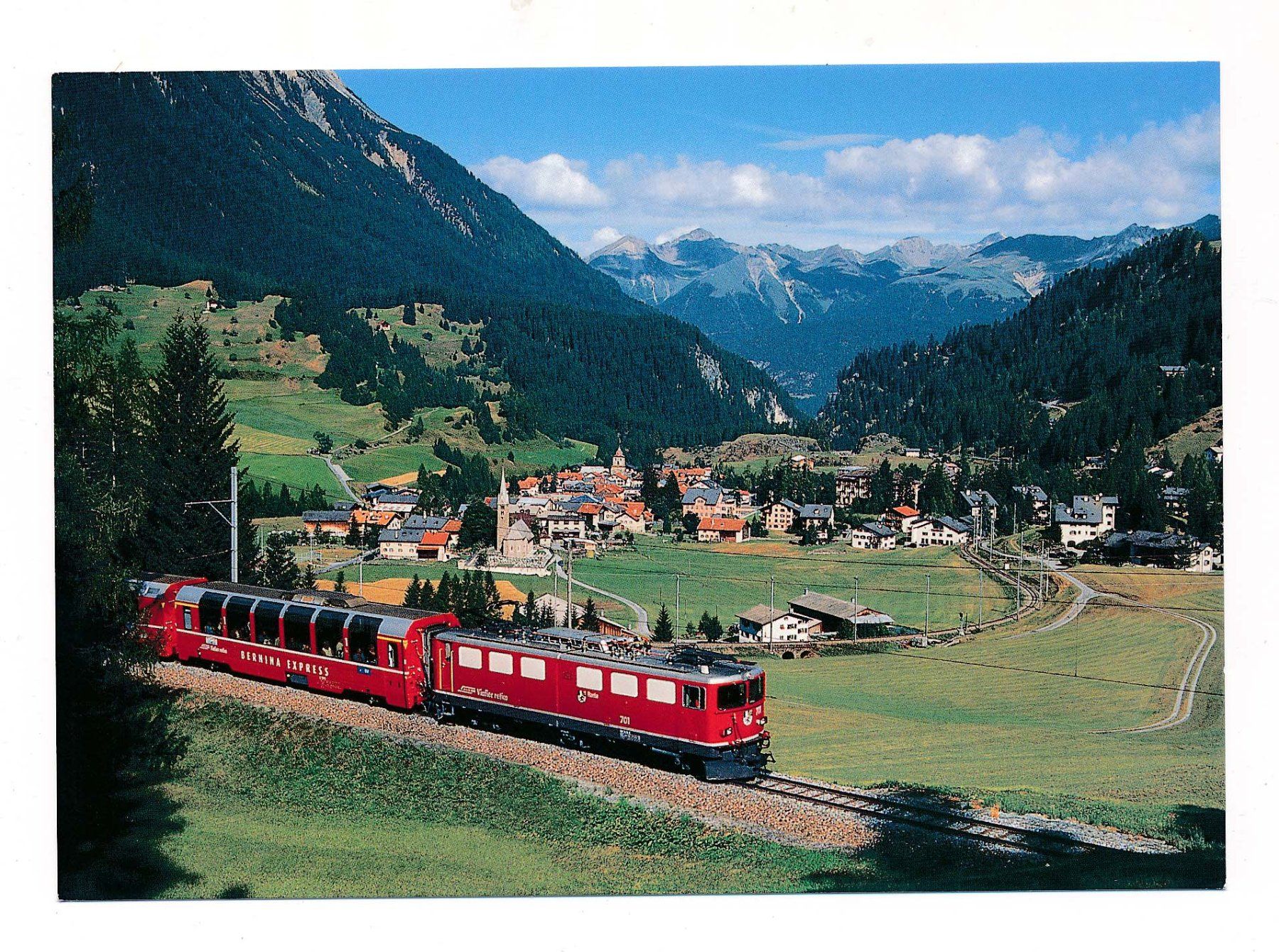 Ansichtskarten: Bernina-Express bei Bergün/Bravuogn GR – Gebraucht aus Härkingen von sammelbecken