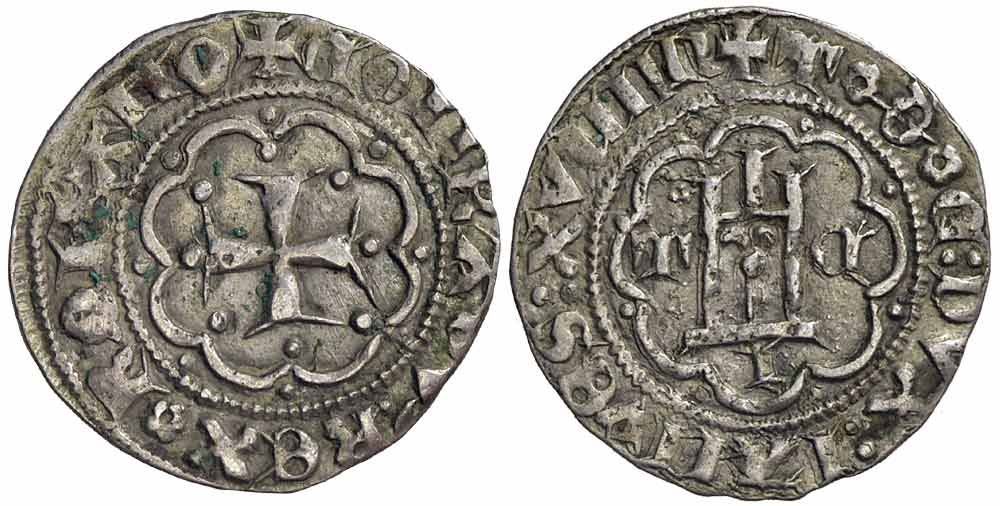 b- Italien, Genova, Soldino (1415-1421) (Usato) a Chiasso per CHF 145 ...