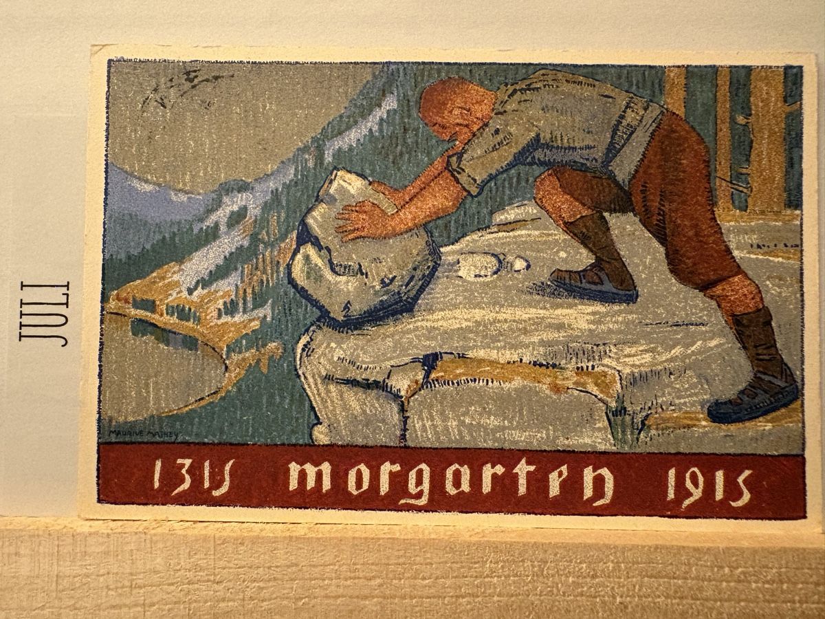 Cartes postales: AK von Am Morgarten 1915 – D'occasion à Rümlang par Kartenpost1