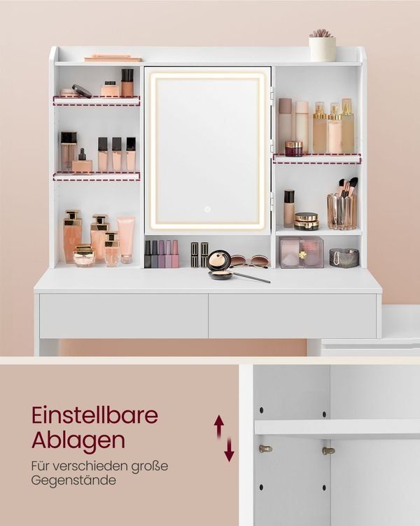 Tavoli da trucco: Schminktisch LED-Beleuchtung einstellbare Helligkeit IRIS – Nuovo e nell'imballaggio originale da Lachen SZ venduto da MAMORU-MOEBEL 4