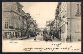 AK Fribourg, Rue de Romont, 1903
