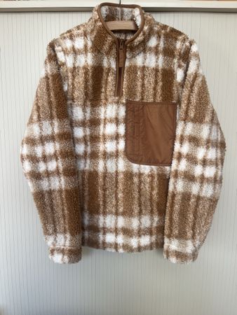 Pull/polaire beige et fluffy