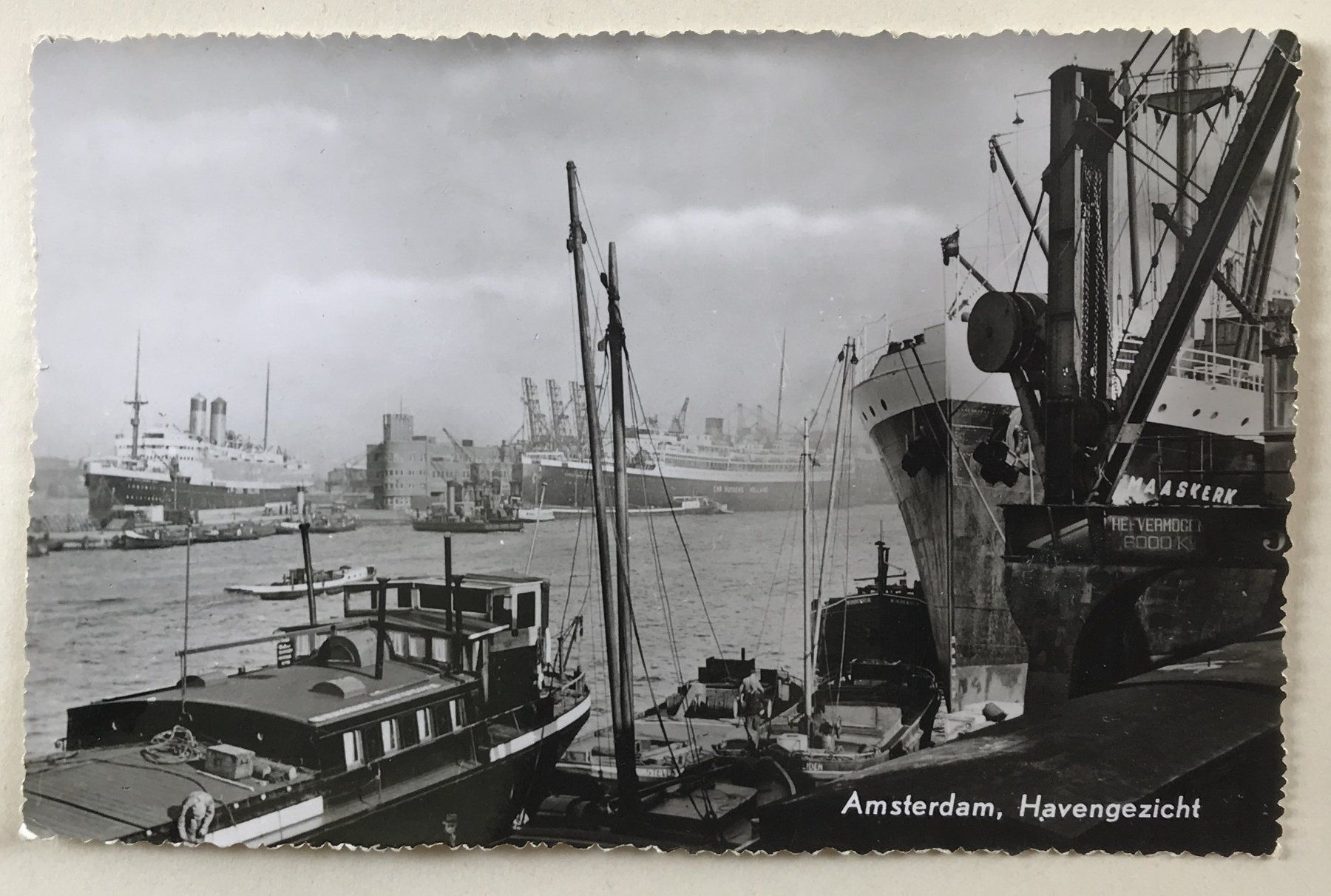 Ansichtskarten: ANTIKE ANSICHTSKARTE HAFEN AMSTERDAM – Gebraucht aus Ostermundigen von wini63