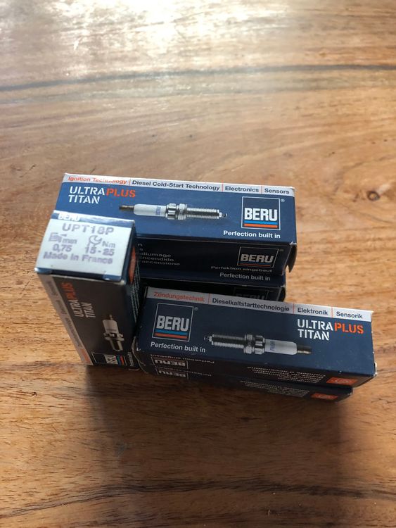 Alle Autoersatzteile: 4x BERU Ultra Titan Zündkerzen UP118P (Neu) – Neu (gemäss Beschreibung) aus Dürrenäsch von JFAS