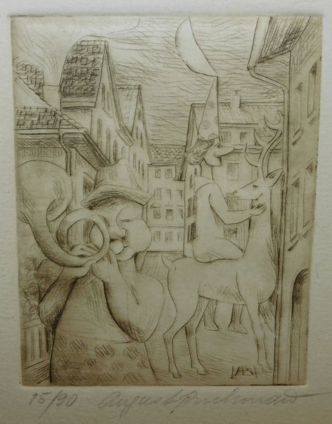 Grafiken & Lithographien: Lithografie limitiert u handsigniert v August Buchmann – Gebraucht aus Sursee von 76 3