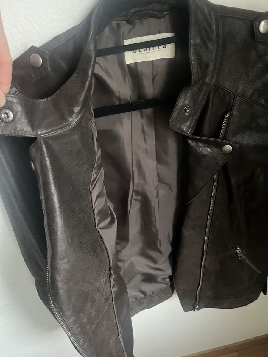 Giacche: Coole braune Lederjacke von Desires – Usato da Zürich venduto da sheijla 7