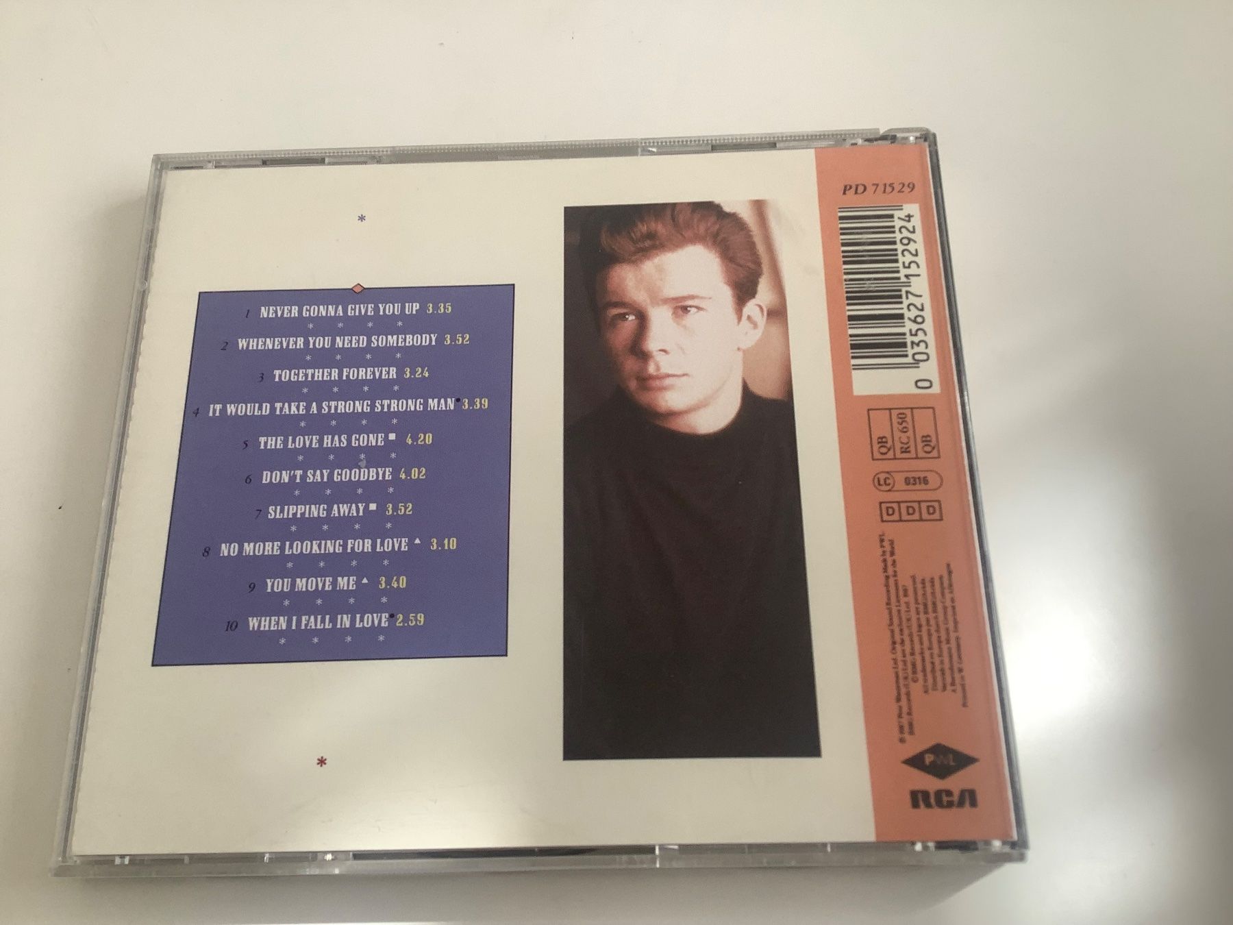 CD: Rick Ashley / Whenever you need somebody / 1987 – Usato da Dübendorf venduto da Shreck 1
