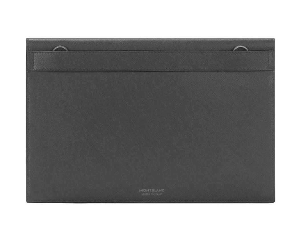 Montblanc Borse: Montblanc Textured-Leather Pouch Grau Neu – Nuovo e nell'imballaggio originale da Küsnacht ZH venduto da LuxuryBroker 2