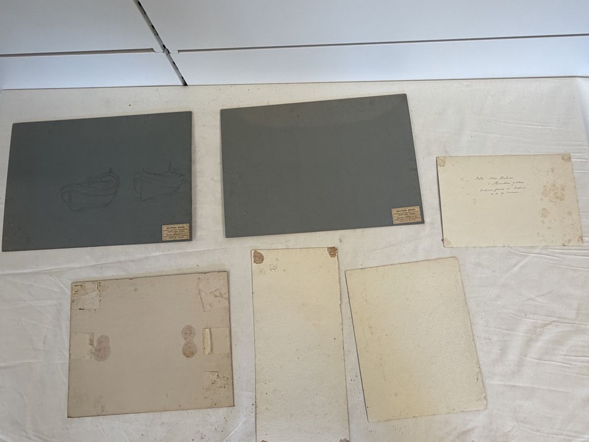 Tableaux: Ensemble 5 aquarelles et 2 esquisses bateaux E. Eynard 1911  – D'occasion à montreux par Always-Good 7