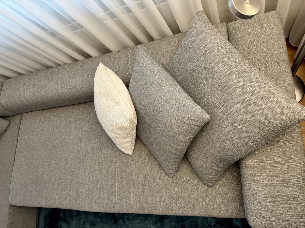 Micasa Divani: Ecksofa in Grau mit Récamiere – Usato da Greifensee venduto da regards123 5