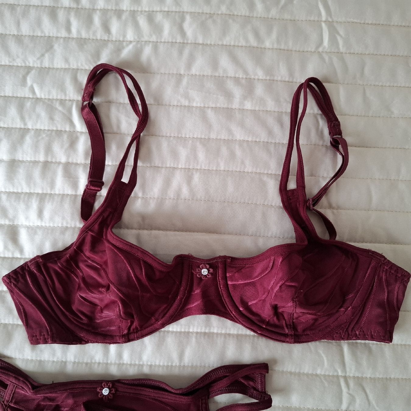 Triumph Altra biancheria intima: Dunkelrotes Dessous Set von Triumph, Gr. 70A & 38 – Nuovo (secondo la descrizione) da Emmen venduto da Tigerlady 2