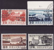 Dienstmarken SDN Satz SBK-Nr. 57-60 (Gebäude 1938)