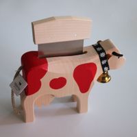 Trauffer-Käsemesser-Chue - Kuh, Naturholz, gross, neu
