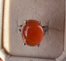 Silberring 925 mit natürlichem Karneol