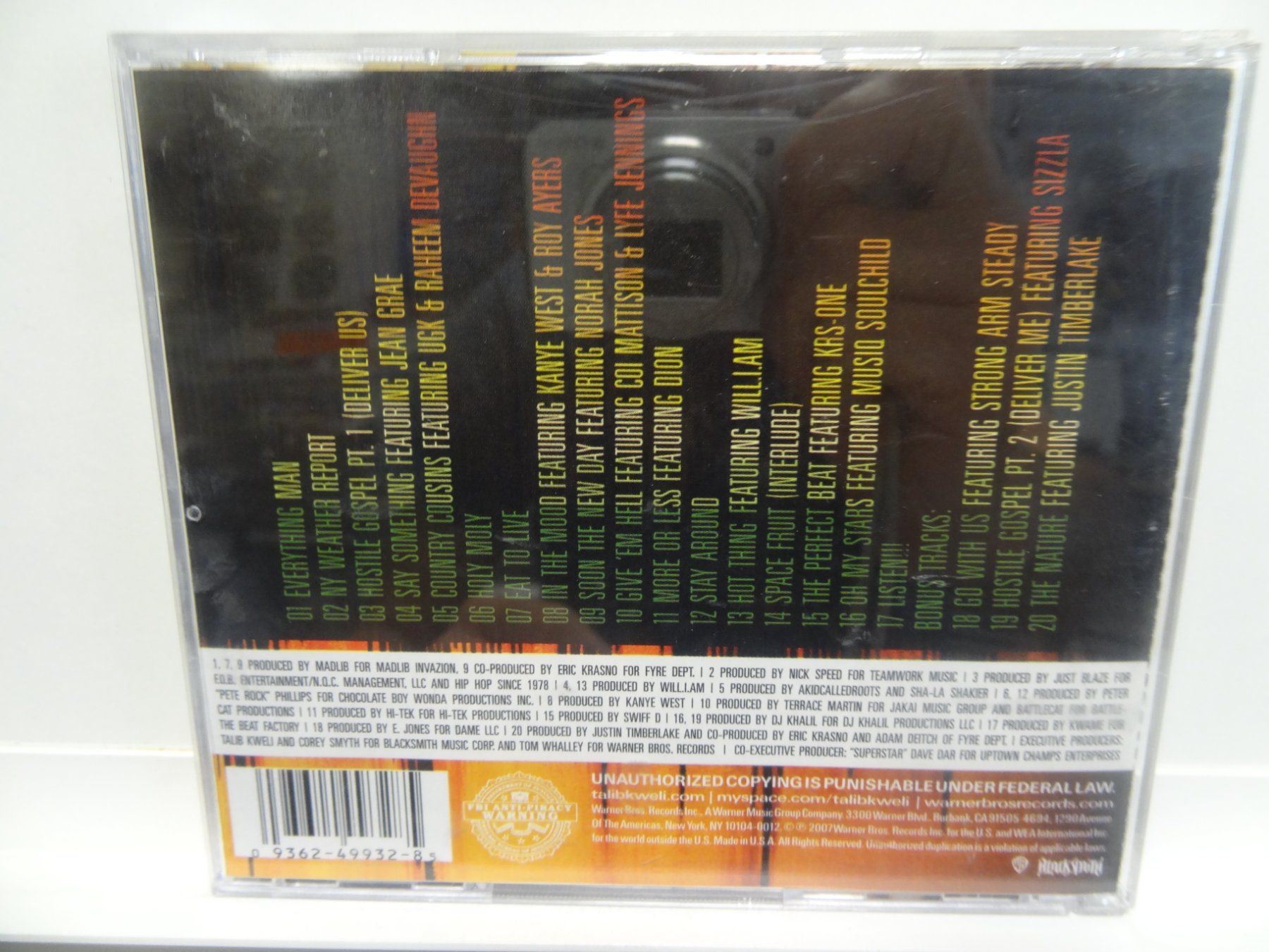 CD: Talib Kweli - Ear Drum – Usato da luzern venduto da musicandart 1