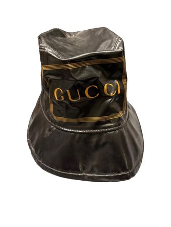 RARITÄT - stilvoller und edler GUCCI Hut, schwarz, L/59cm