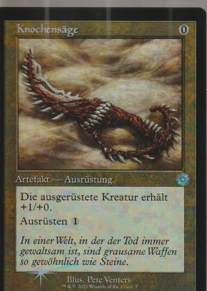 Magic The Gathering Cartes à collectionner: Magic The Gathering MTG Retro Frame Artifact 07 FOIL Knochen – Neuf (Voir description) à Vezia par Aquarius_Age