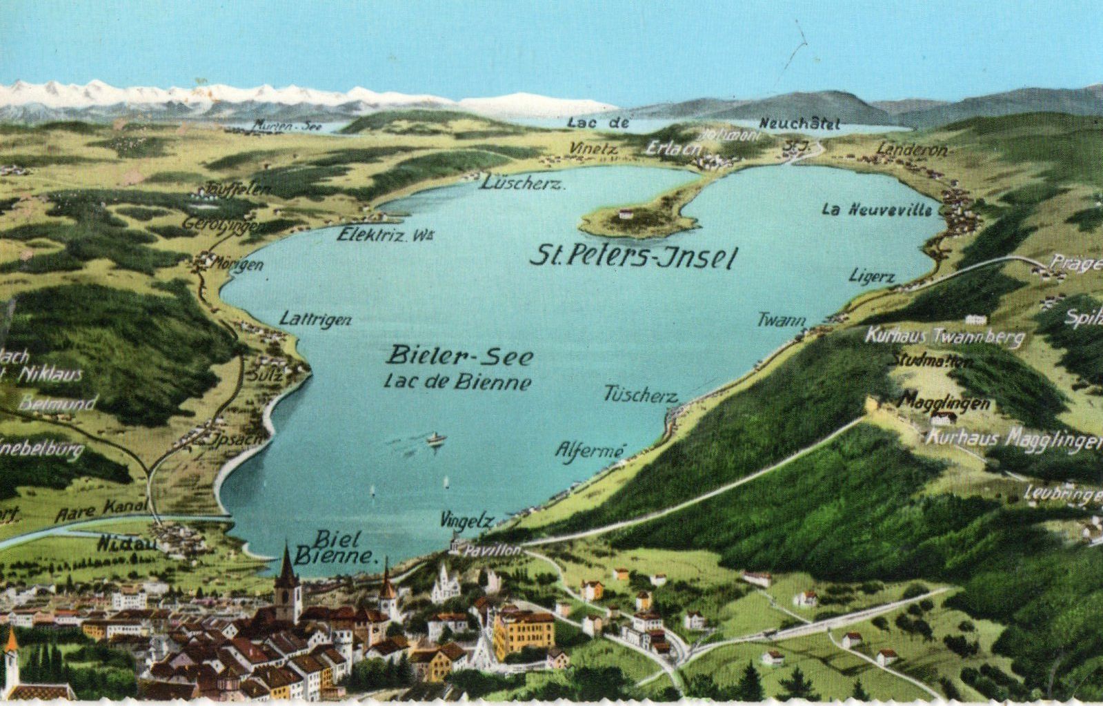 Cartes postales: Bieler-See – D'occasion à Melano par pisonsdro