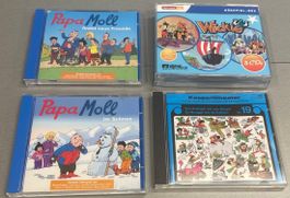 Papa Moll, Kasperli und Wickie CD Paket mit 6 CD's