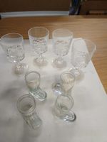 Schnaps und Wein Gläser 