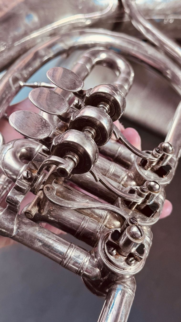 Strumenti musicali: Miraphone Tenorhorn, B, silber, 3ventilig, Blasmusik, Brass – Usato da Baar venduto da qsi2005 5