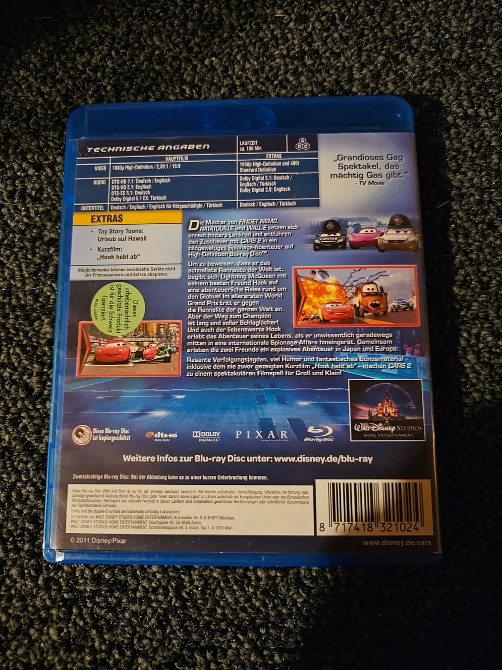 Tous les DVDs: CARS 2 – D'occasion à Ruswil par jan_bxl5 1