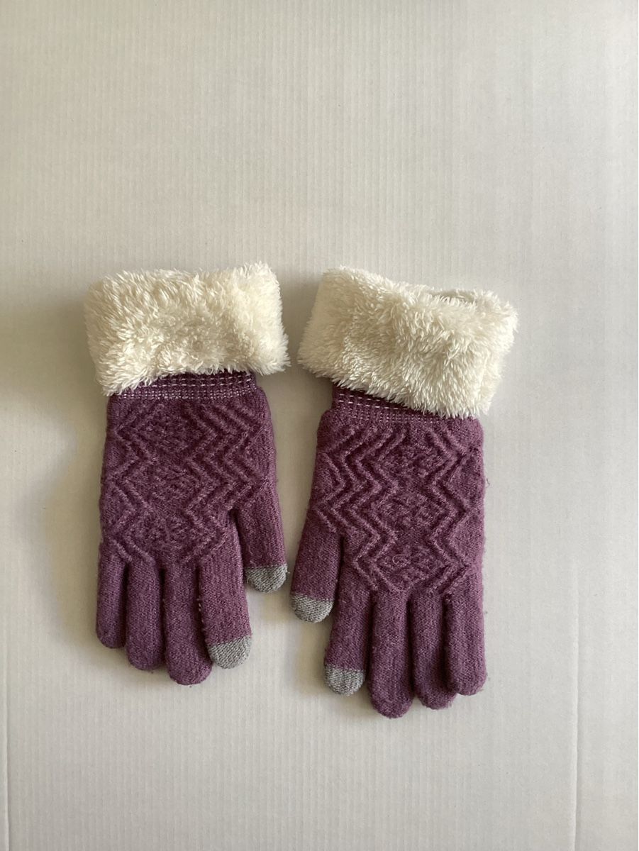 Guanti & manicotti: Handschuhe touch fürs Smartphone geeignet, violett – Usato da Bäch SZ venduto da ortschi