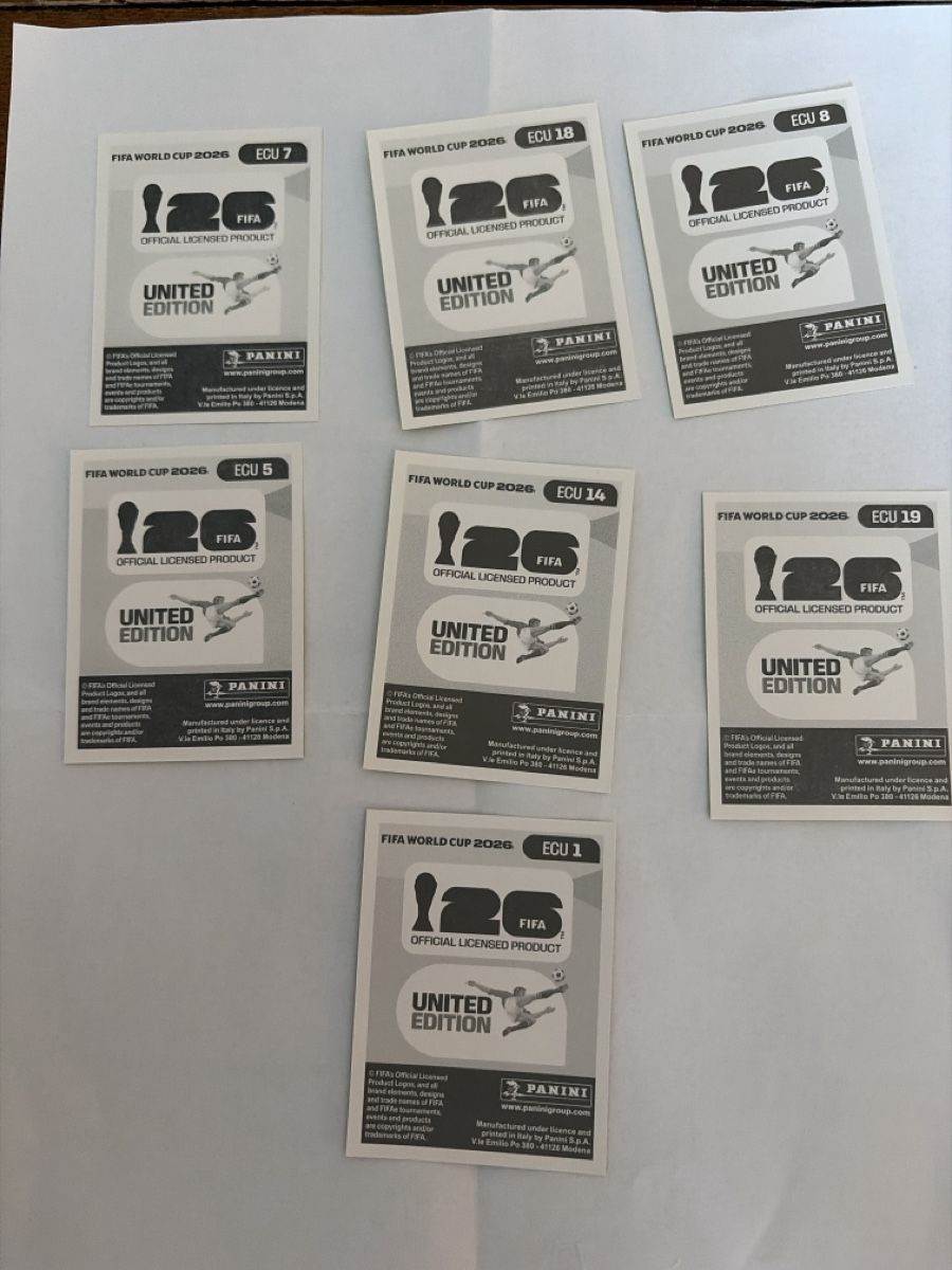 Panini Carte collezionabili: Panini 2026 lot de carte ECU – Nuovo (secondo la descrizione) da Pensier venduto da swerrmich 1
