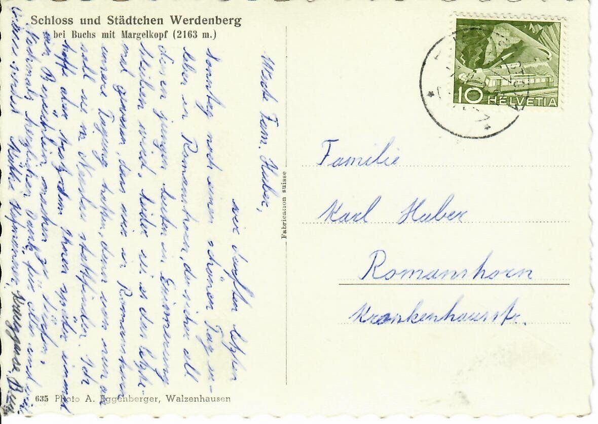 Cartoline postali: Werdenberg – Usato da Hochdorf venduto da Ziegel-16 1