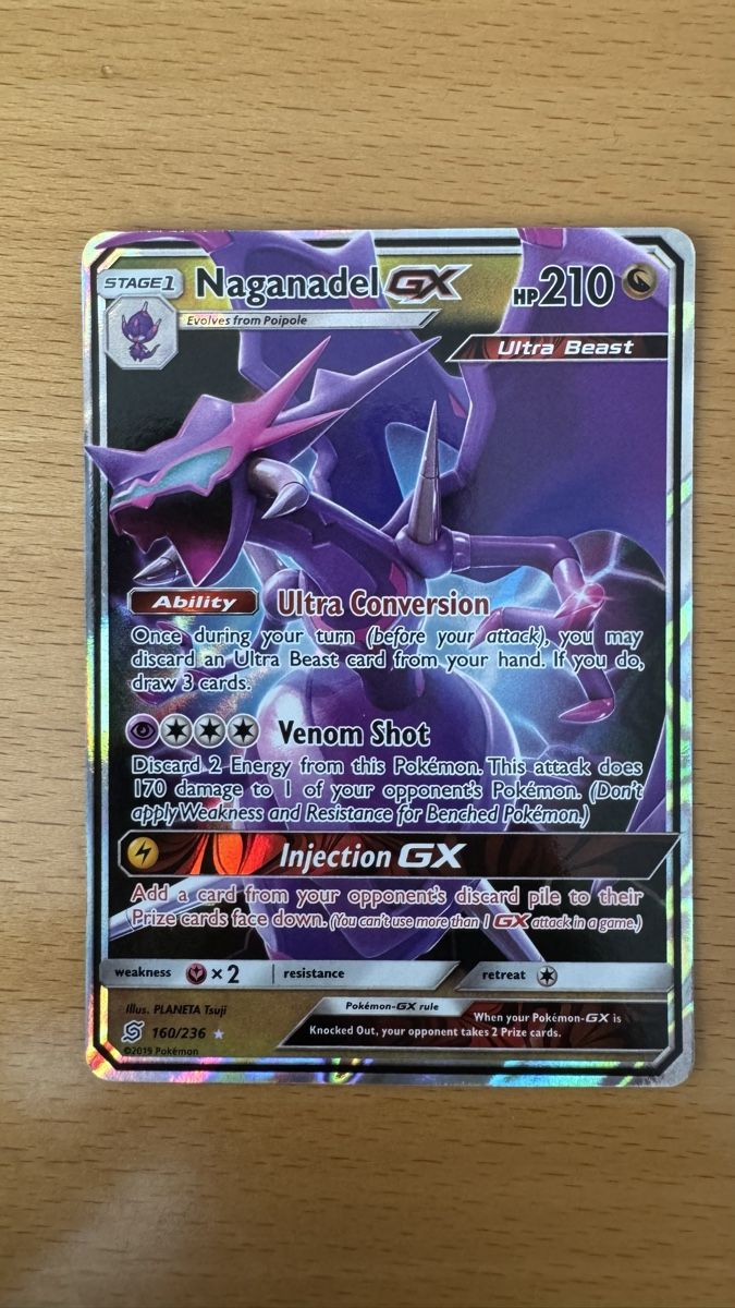 Pokémon Sammelbilder & Trading cards: Naganadel GX - Pokemon Karte - 160/236 – Gebraucht aus Münchwilen TG von LuckyLuc64