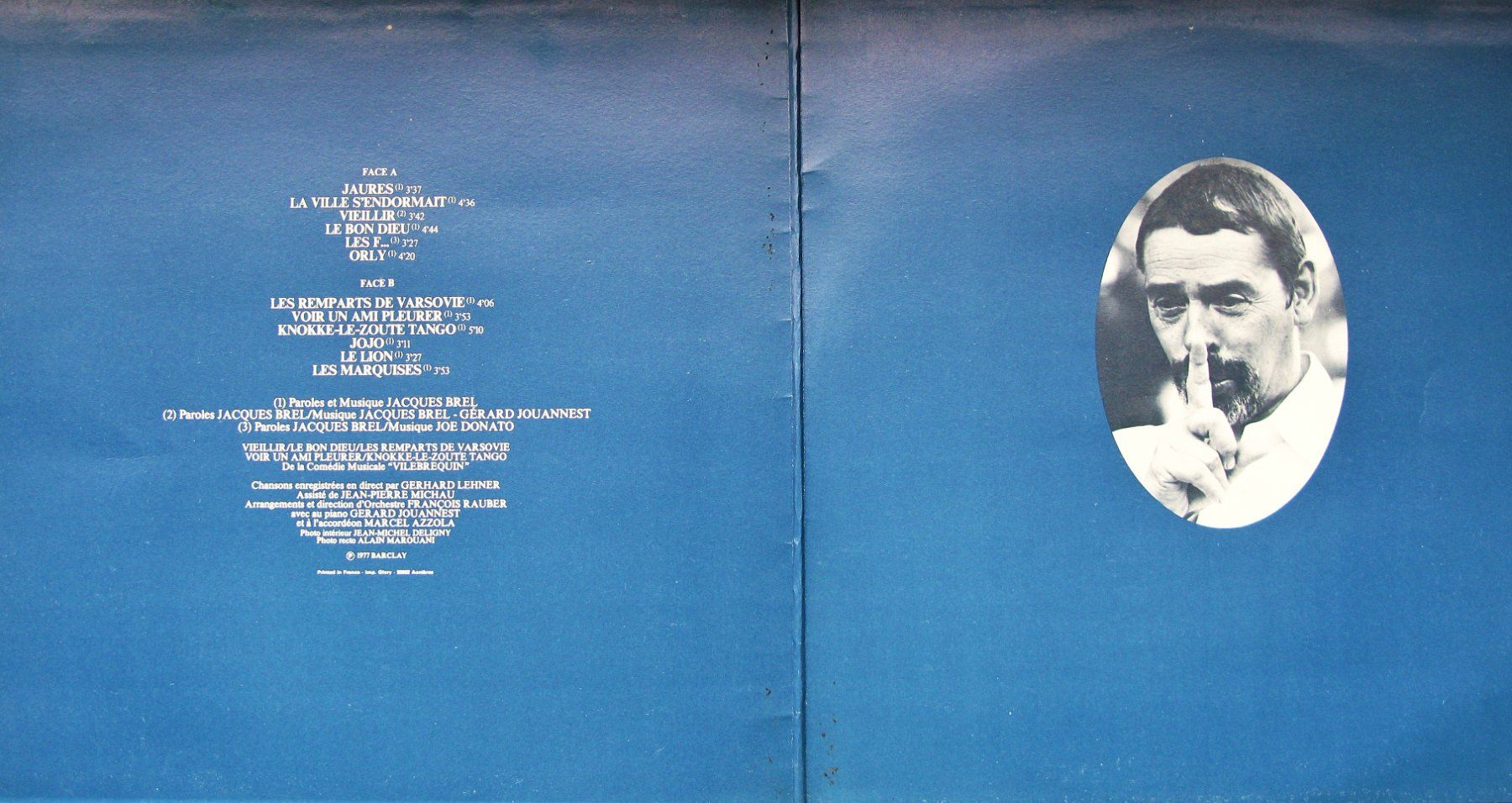 Dischi in vinile: JACQUES BREL "Brel" ORIGINAL LP VON 1977 IN VG++/EX – Usato da Monthey venduto da Pingmub 2