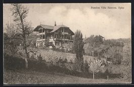 AK Spiez, Pension Villa Seerose, 1912