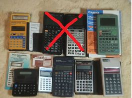 Lot de calculatrices vintage, idéal collectionneur!
