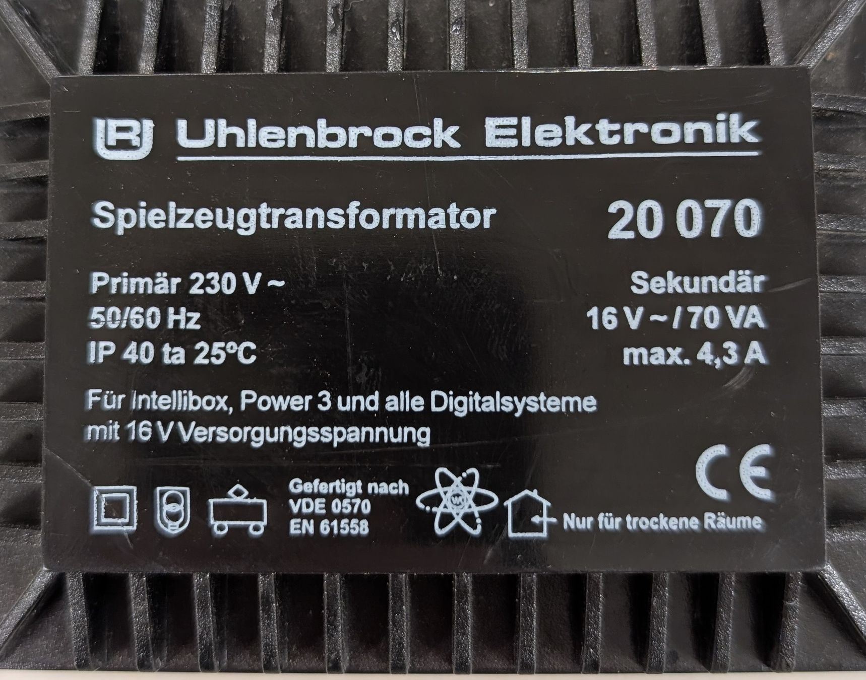 Uhlenbrock Modellini di ferrovie: Spielzeugtransformator Uhlenbrock 20 070 – Nuovo (secondo la descrizione) da Volketswil venduto da mar_c5pv 1