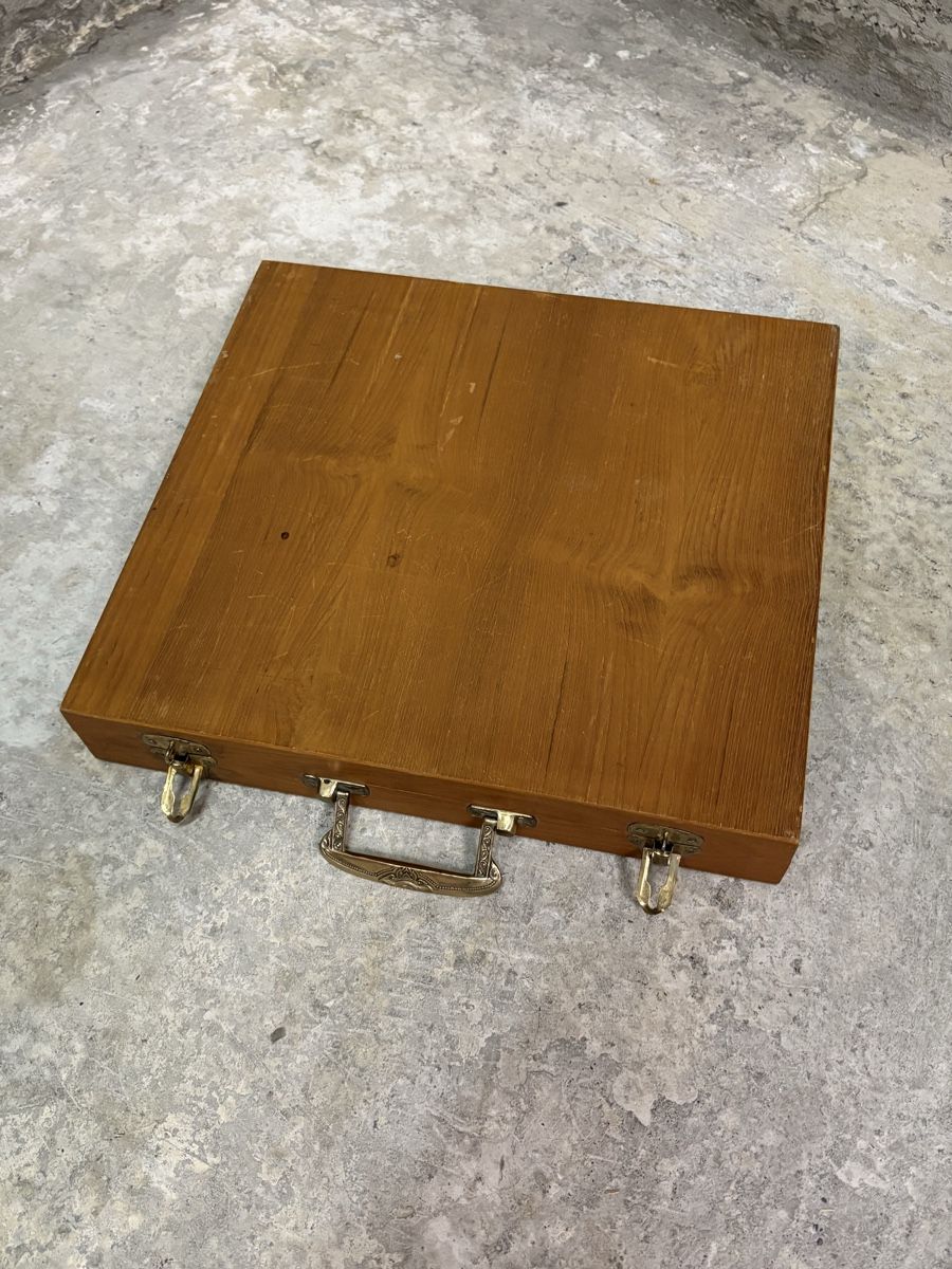 Set di posate: Besteck-Set in Koffer Messing und Holz – Usato da Bern venduto da Pet-zi 7