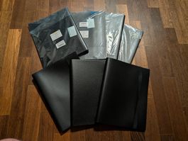 7 Card Binders (9-Pocket, Matte Black) – 3 Used/4 New
